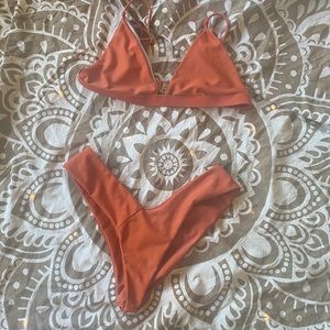 Orange Cheeky Bikini
